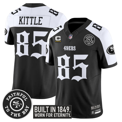 Men's San Francisco 49ers 'Fog City Gothic Edition' Vapor Limited Jersey - All Stitched