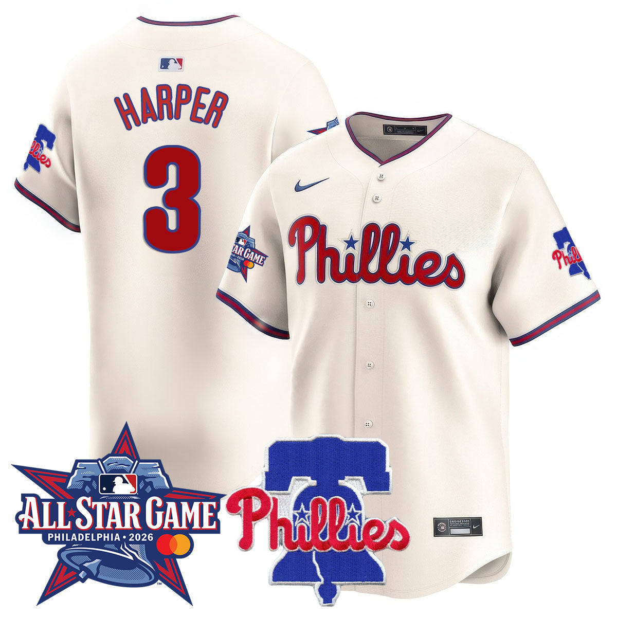 Men's Philadelphia Phillies 2026 MLB All-Star Jersey - All Stitched