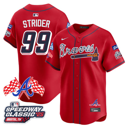 Atlanta Braves 2025 Speedway Classic Limited Jersey V1 - All Stitched