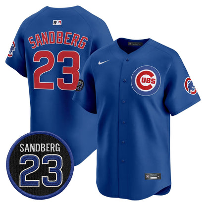 Men's Chicago Cubs 'Ryne Sandberg Tribute' Vapor Premier Limited Jersey V2 - All Stitched