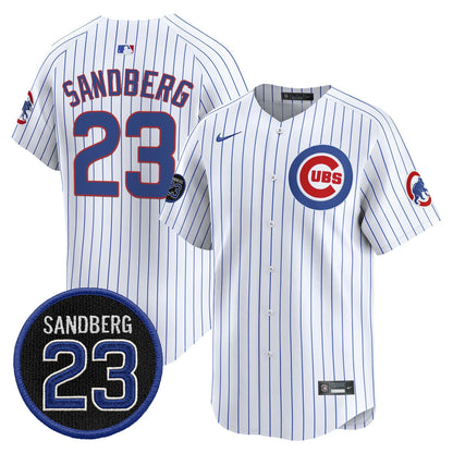 Men's Chicago Cubs 'Ryne Sandberg Tribute' Vapor Premier Limited Jersey V2 - All Stitched
