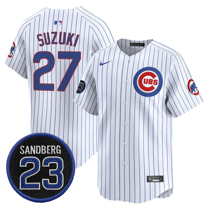 Men's Chicago Cubs 'Ryne Sandberg Tribute' Vapor Premier Limited Jersey V2 - All Stitched