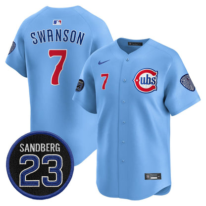Men's Chicago Cubs 'Ryne Sandberg Tribute' Vapor Premier Limited Jersey V2 - All Stitched