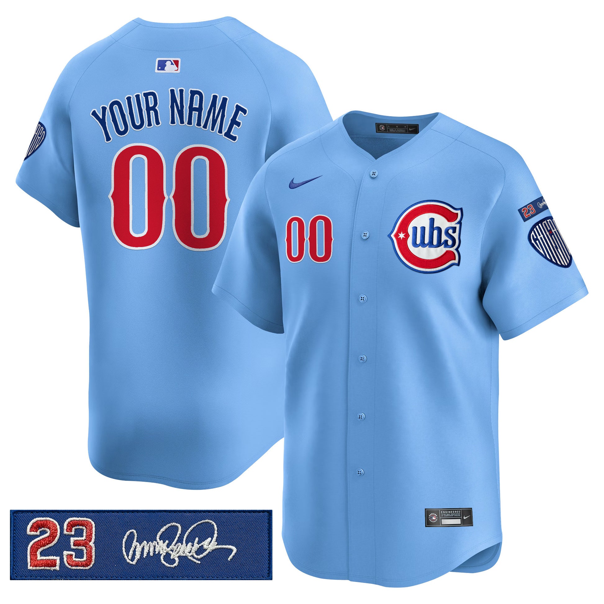 Chicago Cubs 'Ryne Sandberg Tribute' Vapor Premier Limited Custom Jersey V3 - All Stitched