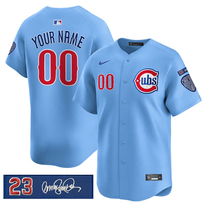 Chicago Cubs 'Ryne Sandberg Tribute' Vapor Premier Limited Custom Jersey V3 - All Stitched