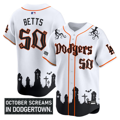 Men's Los Angeles Dodgers 'Halloween Edition' Premier Limited Jersey - Stitched