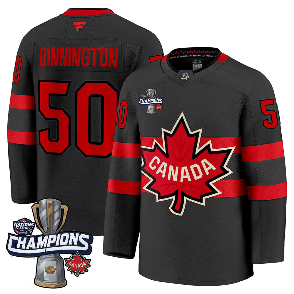 Canada 2025 4 Nations Face-Off Champions Jersey - All Stitched