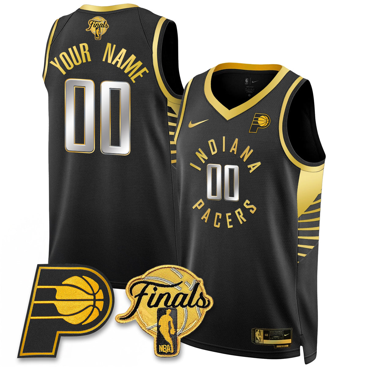 Indiana Pacers 2025 Finals Swingman Custom Jersey N2- All Stitched