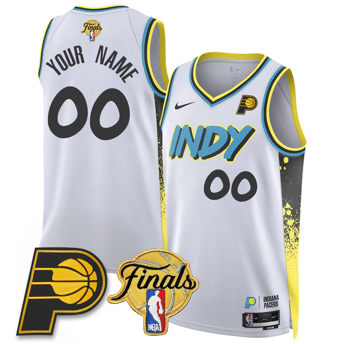 Indiana Pacers 2025 Finals Swingman Custom Jersey N2- All Stitched