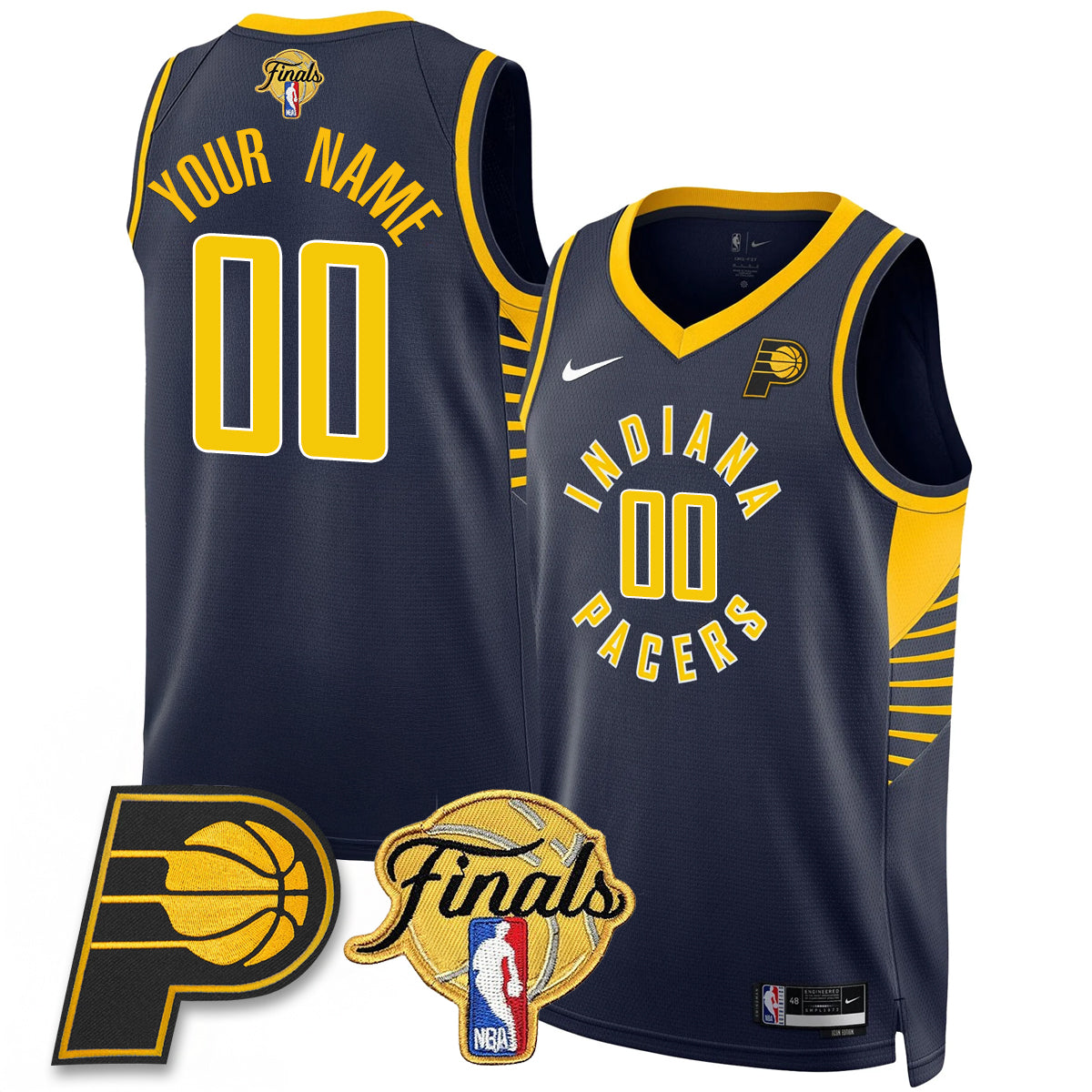 Indiana Pacers 2025 Finals Swingman Custom Jersey N2- All Stitched