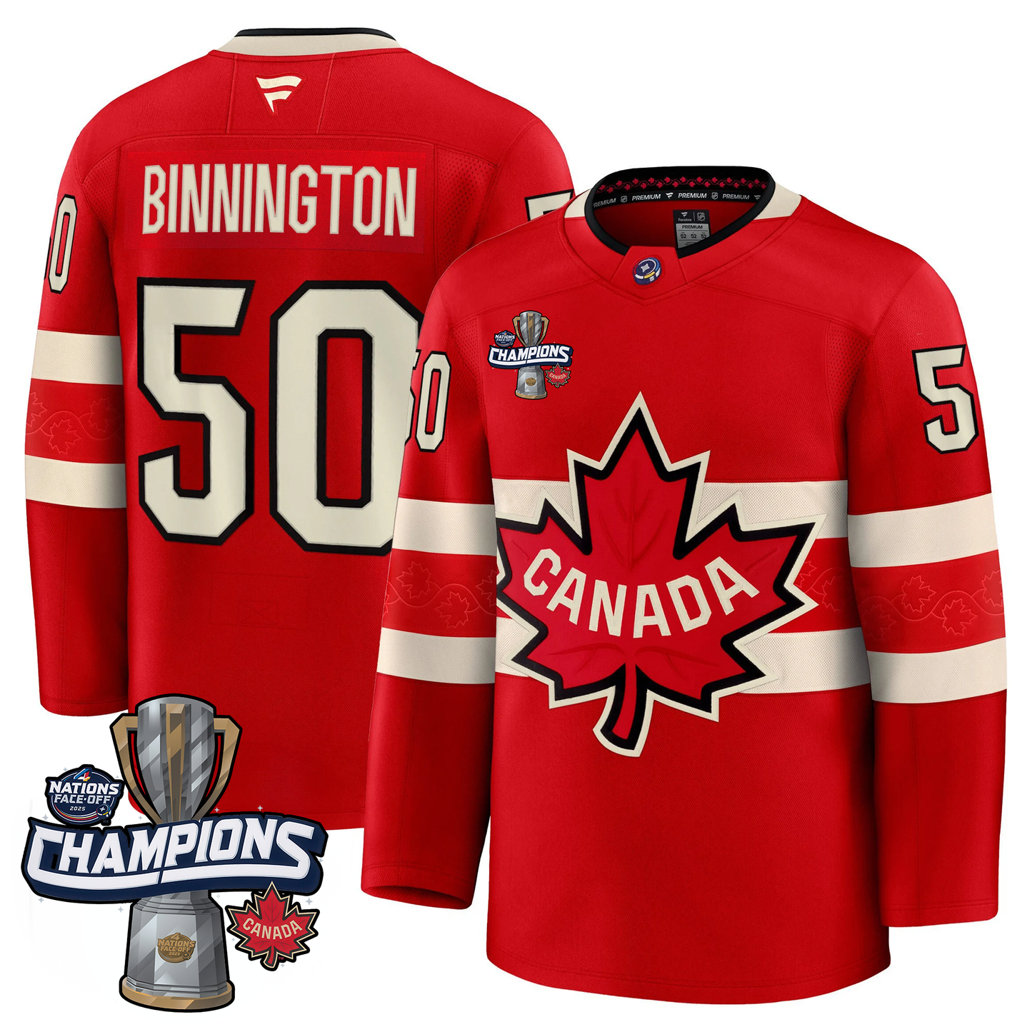 Canada 2025 4 Nations Face-Off Champions Jersey - All Stitched