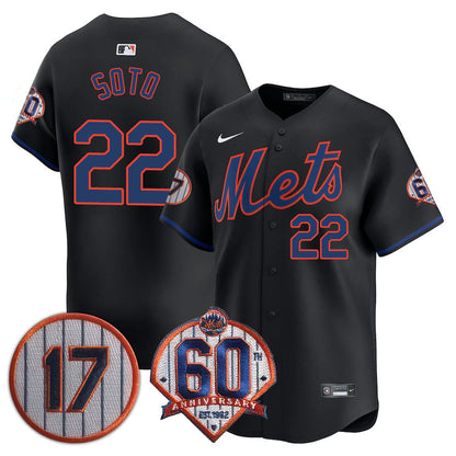 New York Mets Limited Jersey - 2022 Patch - All Stitched