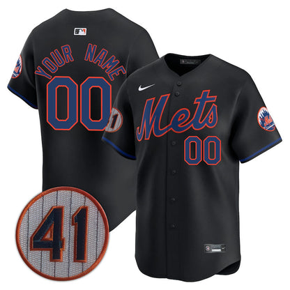 New York Mets Limited Custom Jersey -  Amazing Patch - All Stitched