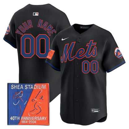 New York Mets Limited Custom Jersey -  Amazing Patch - All Stitched
