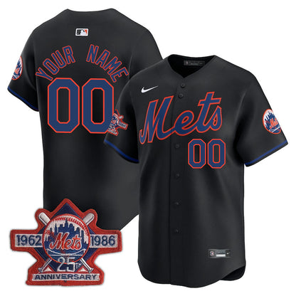 New York Mets Limited Custom Jersey -  Amazing Patch - All Stitched