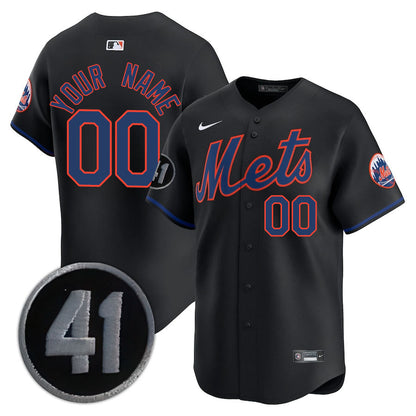 New York Mets Limited Custom Jersey -  Amazing Patch - All Stitched