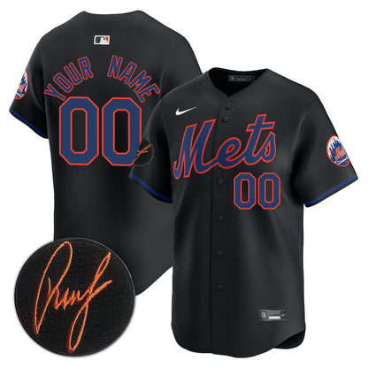 New York Mets Limited Custom Jersey -  Amazing Patch - All Stitched