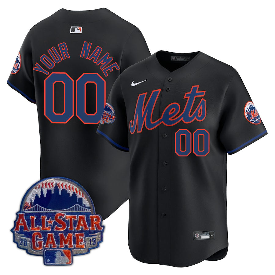 New York Mets Limited Custom Jersey -  Amazing Patch - All Stitched