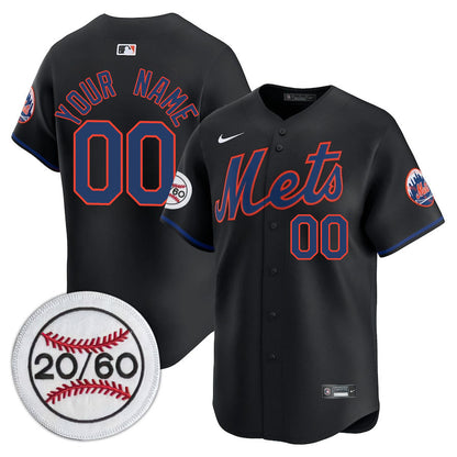 New York Mets Limited Custom Jersey -  Amazing Patch - All Stitched