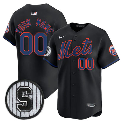 New York Mets Limited Custom Jersey -  Amazing Patch - All Stitched