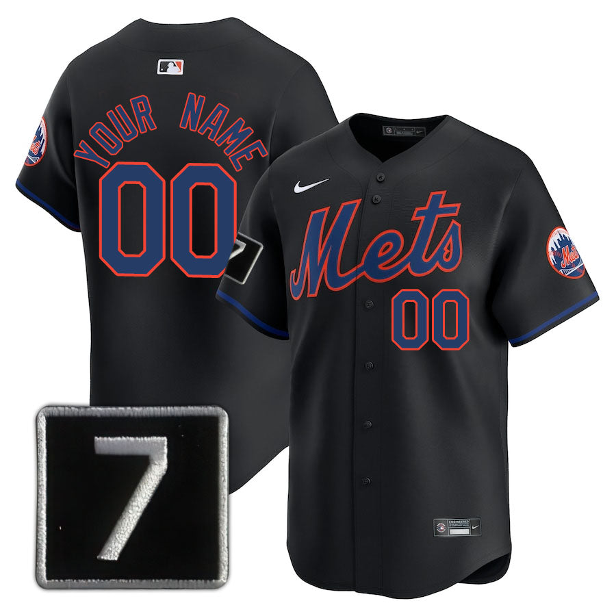 New York Mets Limited Custom Jersey -  Amazing Patch - All Stitched
