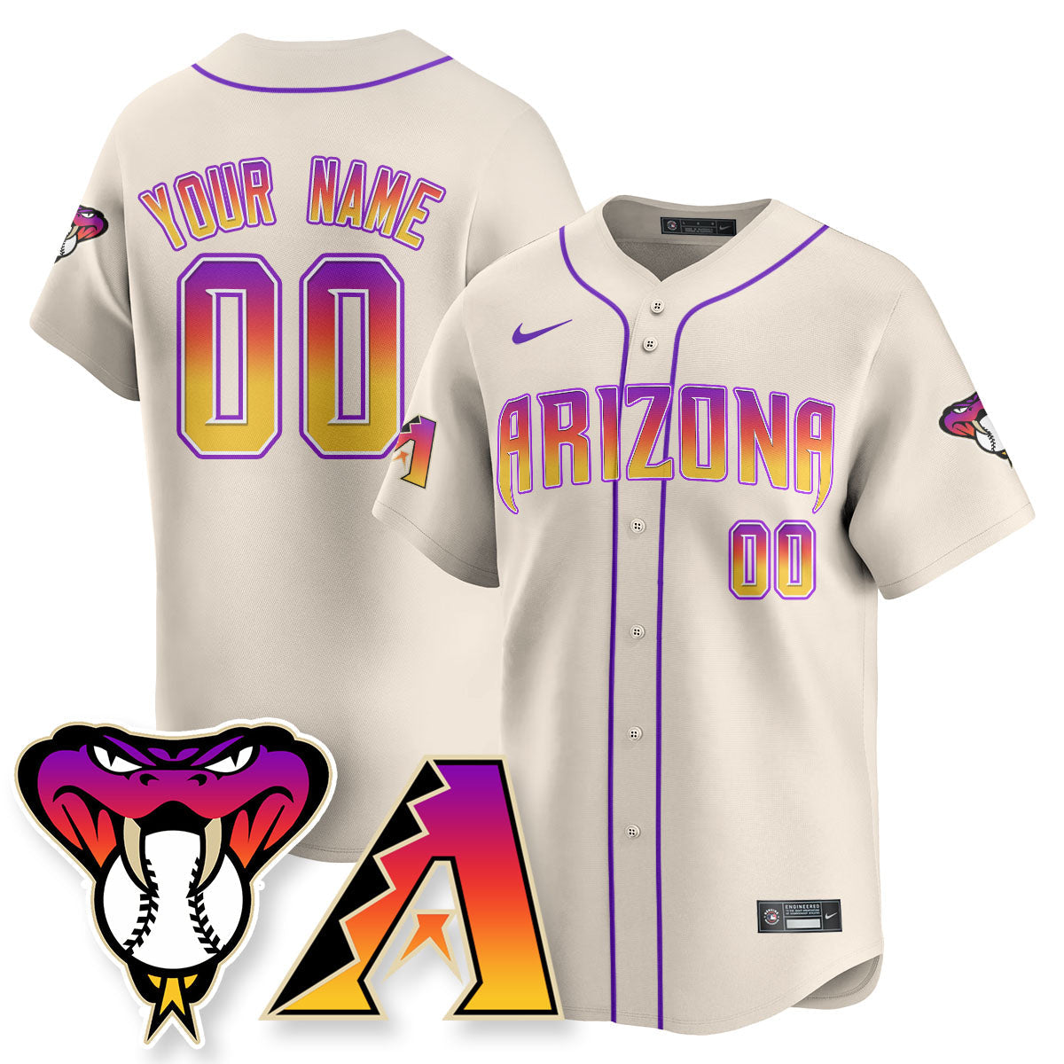 Arizona Diamondbacks 2025 City Connect Concept Custom Jersey - All Stitched