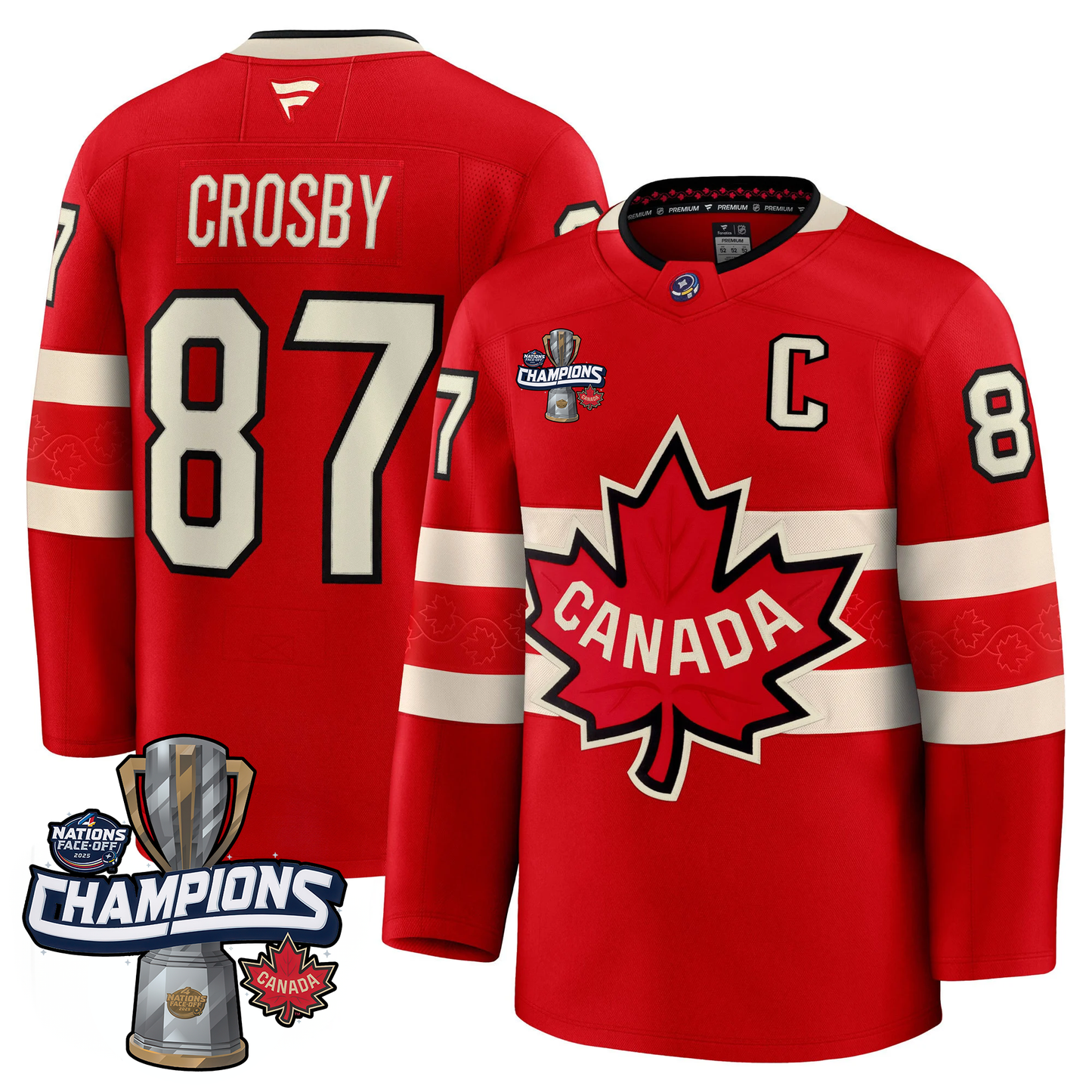 Canada 2025 4 Nations Face-Off Champions Jersey - All Stitched