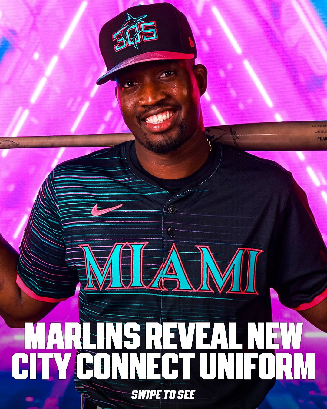 Miami Marlins 2025 City Connect Vapor Premier Limited Jersey - All Stitched