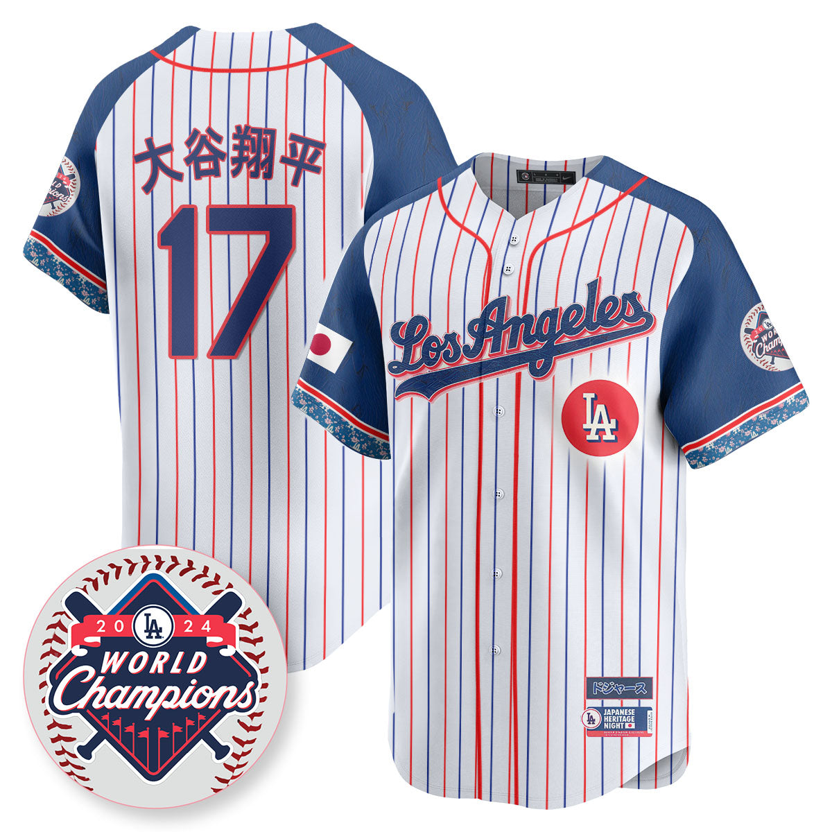 Los Angeles Dodgers Japanese Heritage Night Jersey - All Stitched