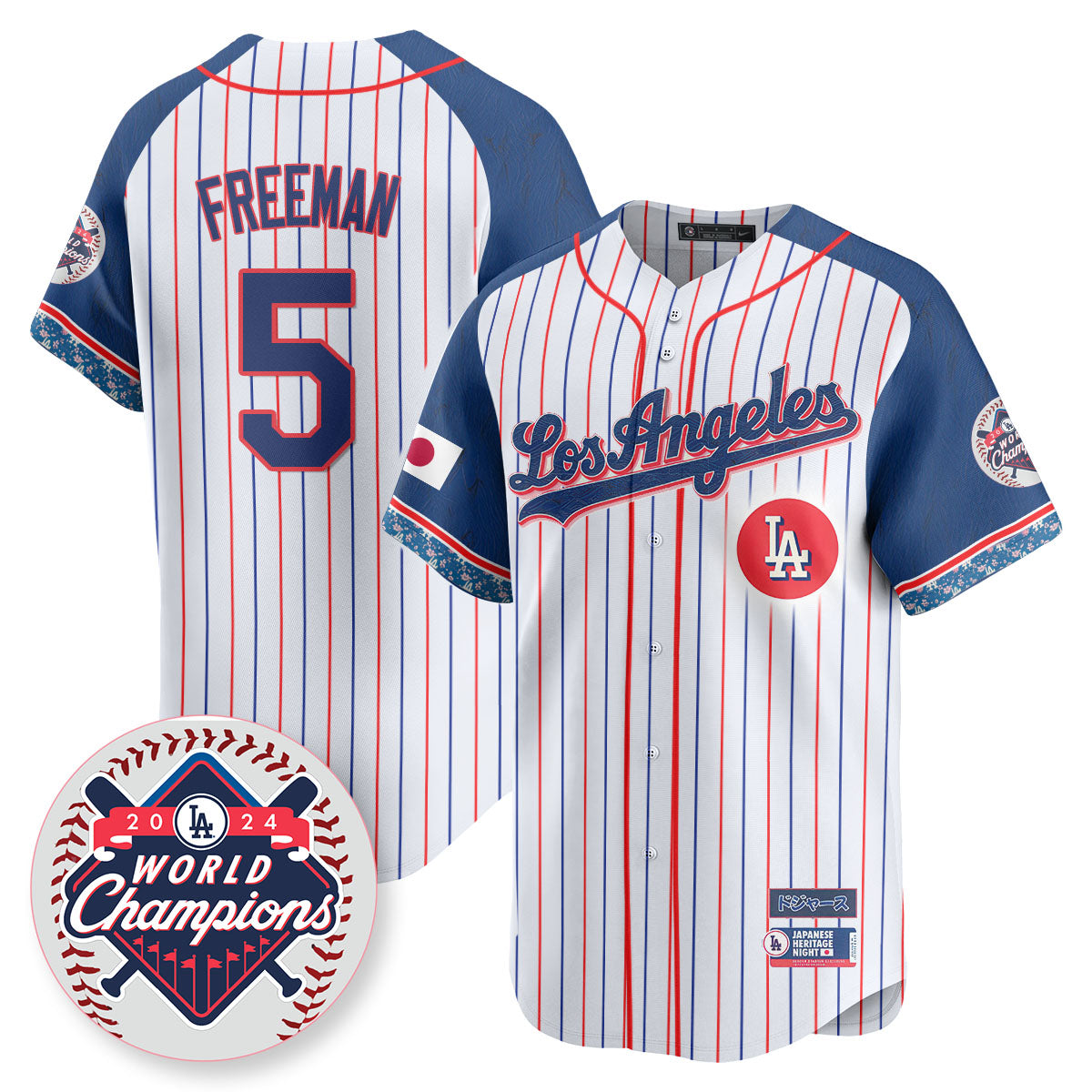Los Angeles Dodgers Japanese Heritage Night Jersey - All Stitched