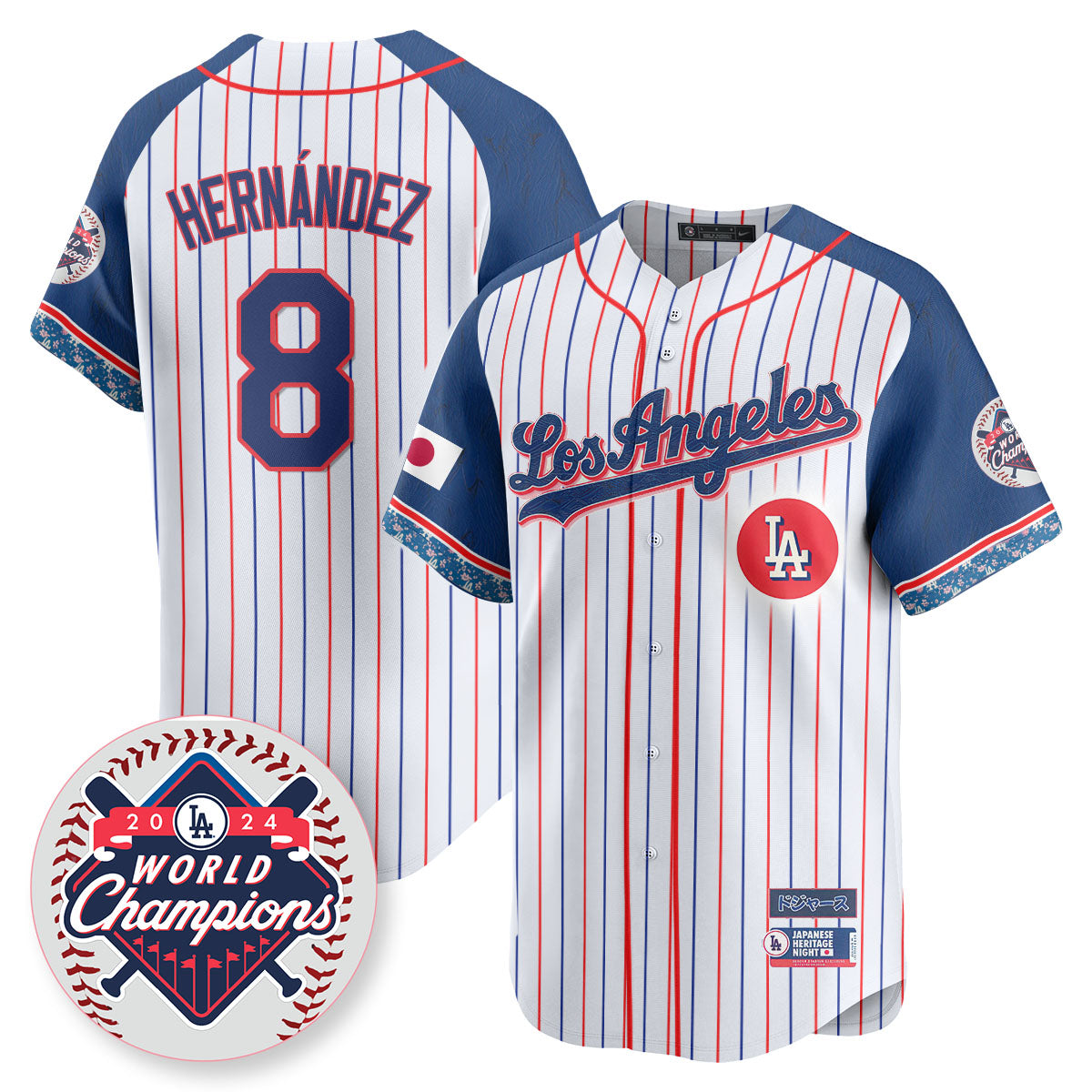 Los Angeles Dodgers Japanese Heritage Night Jersey - All Stitched