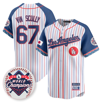 Los Angeles Dodgers Japanese Heritage Night Jersey - All Stitched