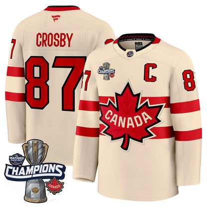 Canada 2025 4 Nations Face-Off Champions Jersey - All Stitched