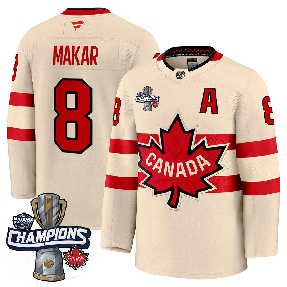 Canada 2025 4 Nations Face-Off Champions Jersey - All Stitched