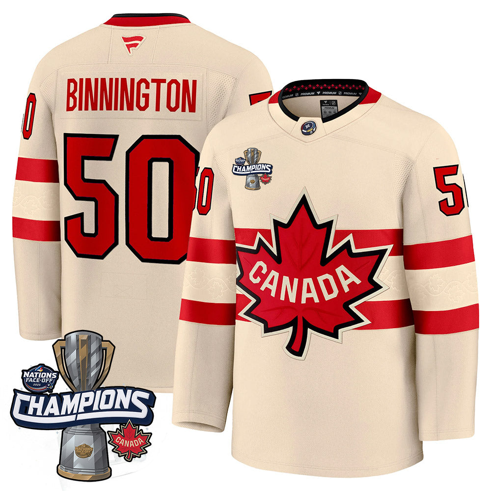 Canada 2025 4 Nations Face-Off Champions Jersey - All Stitched