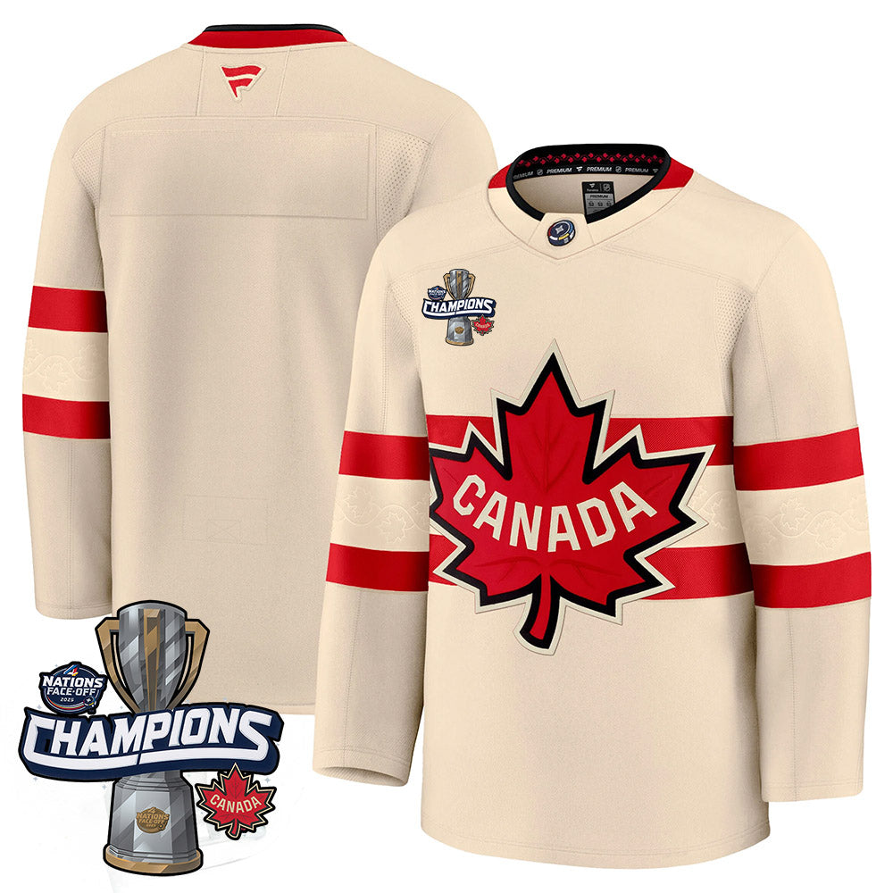 Canada 2025 4 Nations Face-Off Champions Jersey - All Stitched