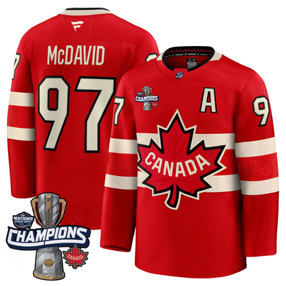 Canada 2025 4 Nations Face-Off Champions Jersey - All Stitched