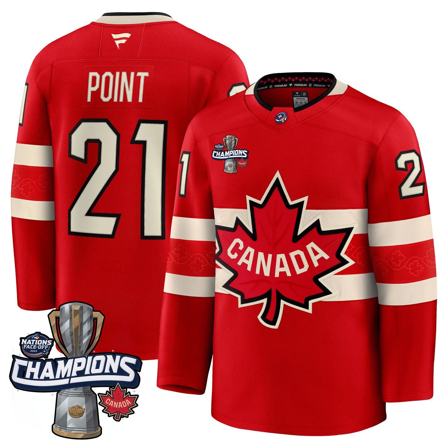 Canada 2025 4 Nations Face-Off Champions Jersey - All Stitched