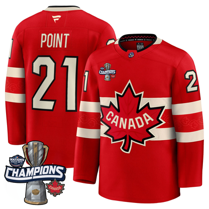 Canada 2025 4 Nations Face-Off Champions Jersey - All Stitched