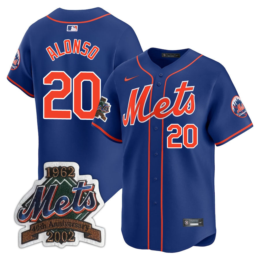 New York Mets Limited Jersey - 2002 Patch - All Stitched