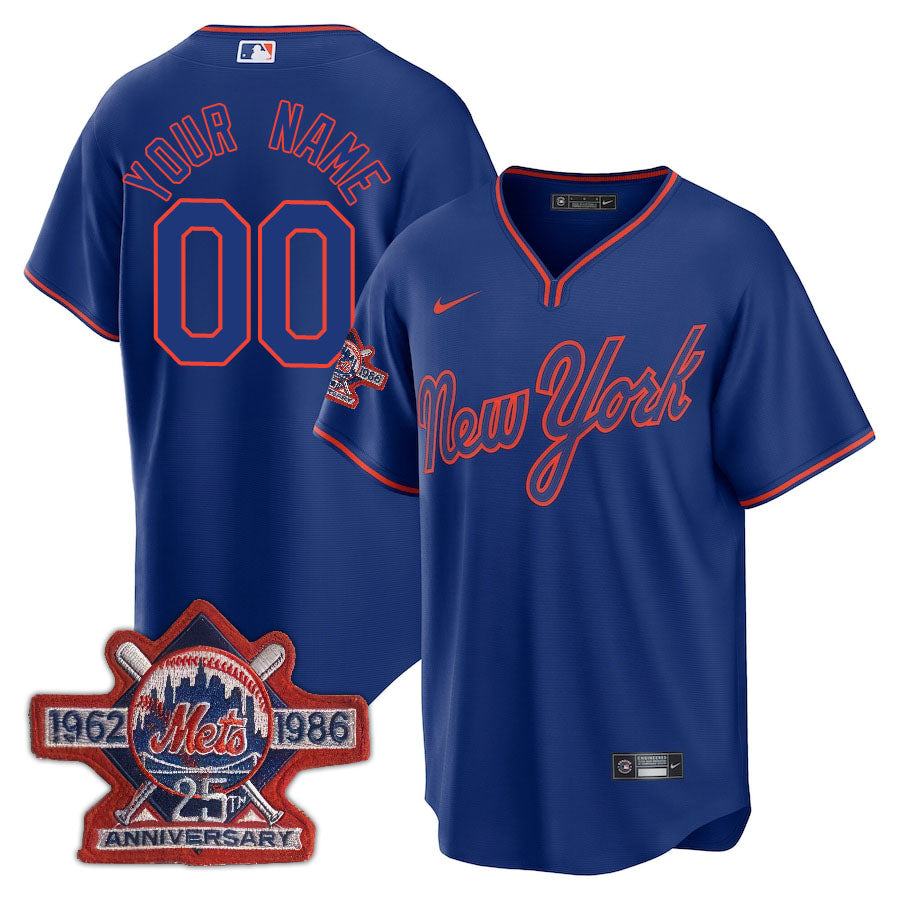 New York Mets Limited Custom Jersey -  Amazing Patch - All Stitched
