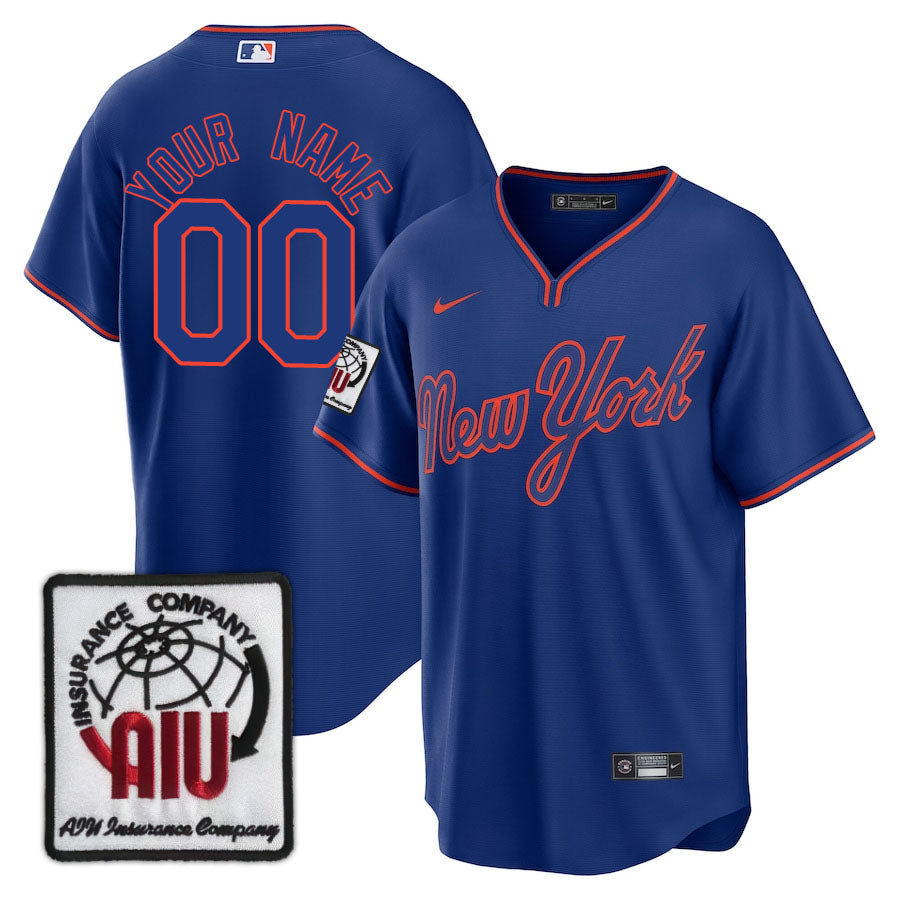New York Mets Limited Custom Jersey -  Amazing Patch - All Stitched