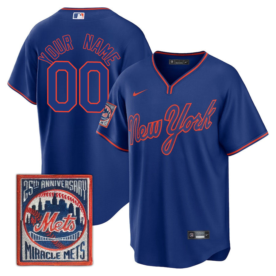 New York Mets Limited Custom Jersey -  Amazing Patch - All Stitched
