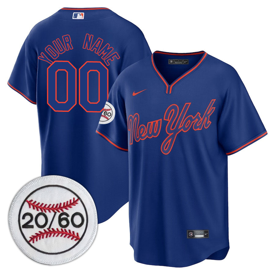 New York Mets Limited Custom Jersey -  Amazing Patch - All Stitched