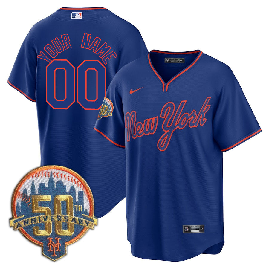 New York Mets Limited Custom Jersey -  Amazing Patch - All Stitched