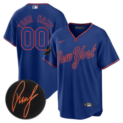 New York Mets Limited Custom Jersey -  Amazing Patch - All Stitched