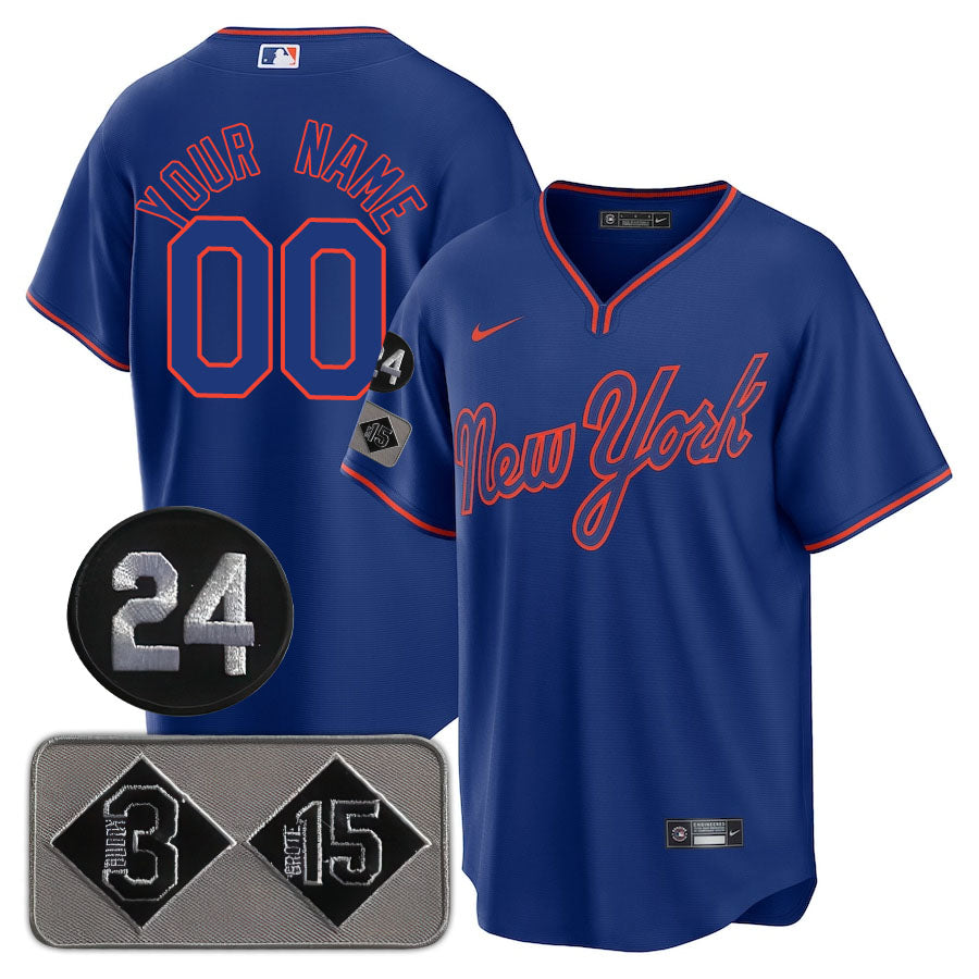 New York Mets Limited Custom Jersey -  Amazing Patch - All Stitched