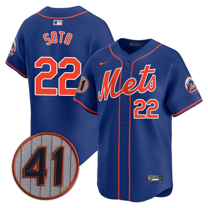 New York Mets Limited Jersey - 2021 Patch - All Stitched