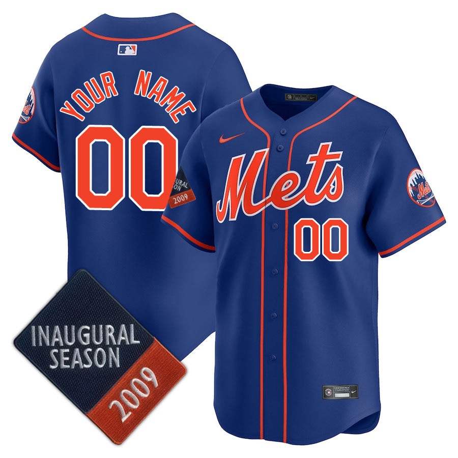 New York Mets Limited Custom Jersey -  Amazing Patch - All Stitched