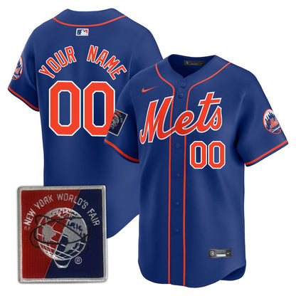 New York Mets Limited Custom Jersey -  Amazing Patch - All Stitched